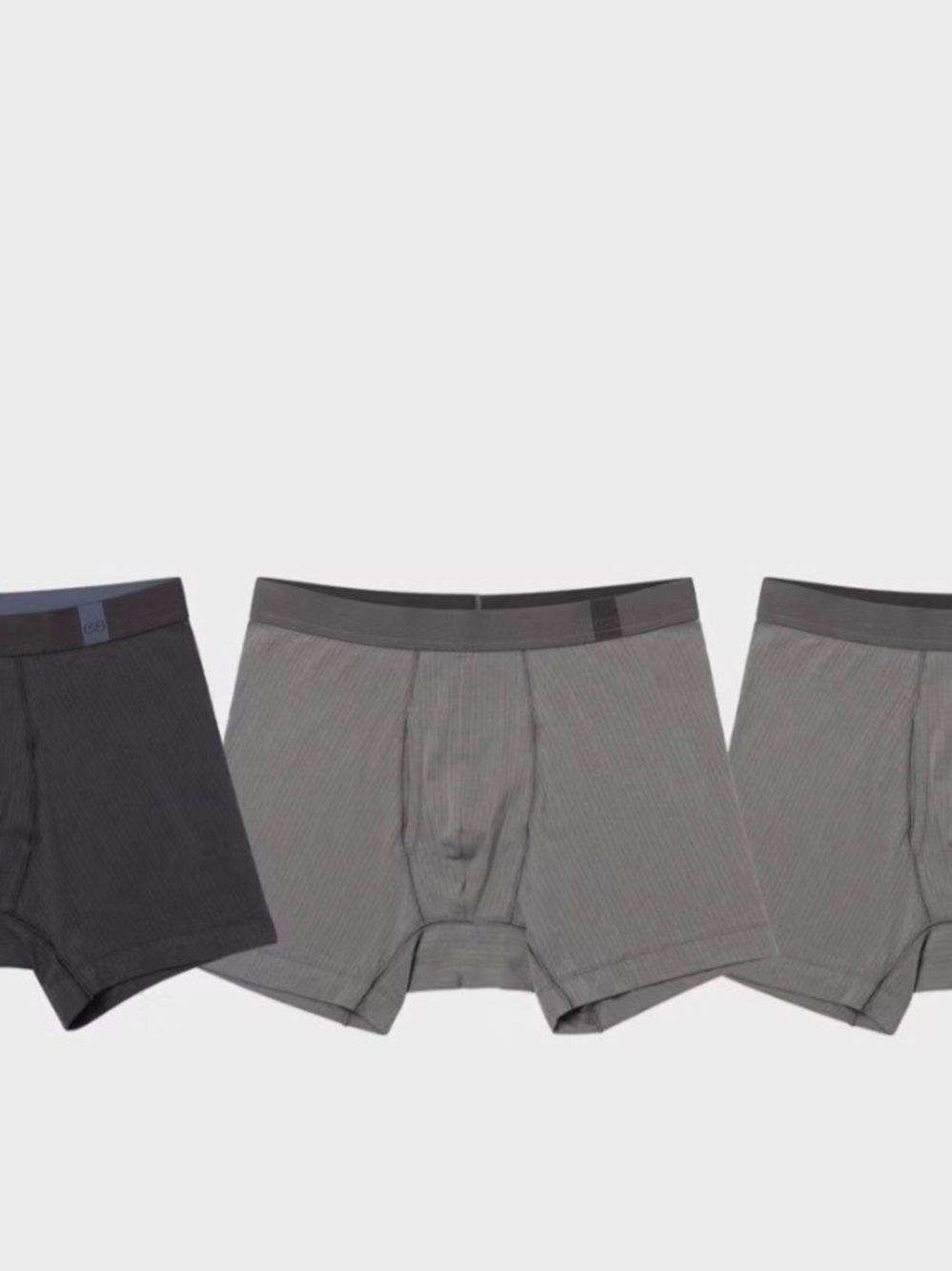 Pair of Thieves Superiair Men's Boxer Briefs - Gray & Black (3-Pack) - Picture 3 of 3
